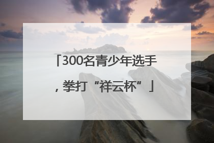 300名青少年选手，拳打“祥云杯”