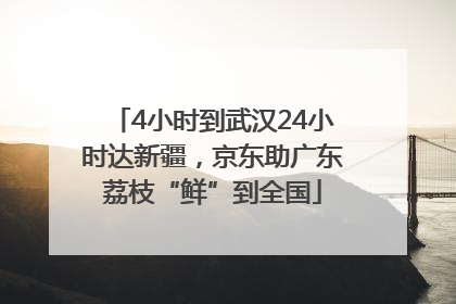 4小时到武汉24小时达新疆，京东助广东荔枝“鲜”到全国