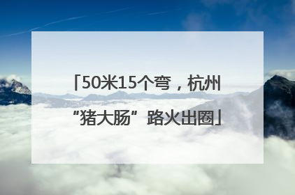 50米15个弯，杭州“猪大肠”路火出圈