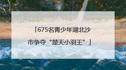 675名青少年湖北沙市争夺“楚天小羽王”