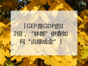 GEP是GDP的12倍，“林都”伊春如何“点绿成金”