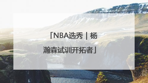 NBA选秀｜杨瀚森试训开拓者
